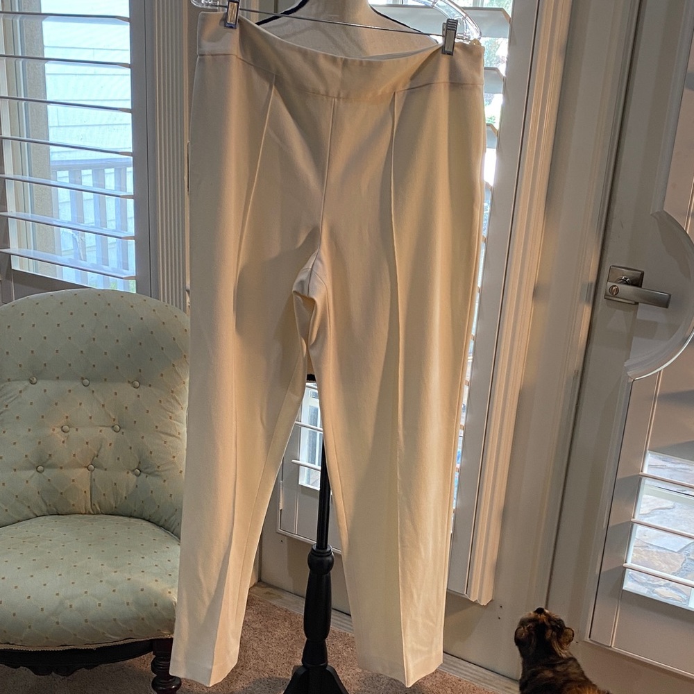 Talbots off white or winter white cream colored pants